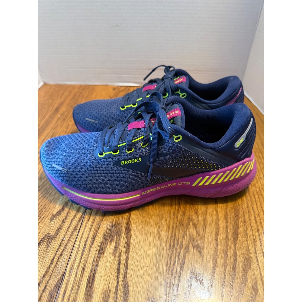 Brooks Adrenaline GTS 22 Nightshadow Viola Running Shoes Womens 9 US